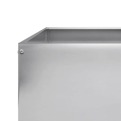 Hochbeet 100X100X18,5 Cm Verzinkter Stahl