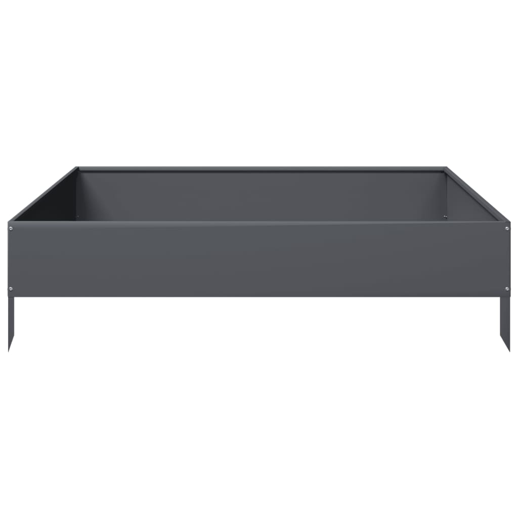 Hochbeet Anthrazit 100X100X26 Cm Stahl