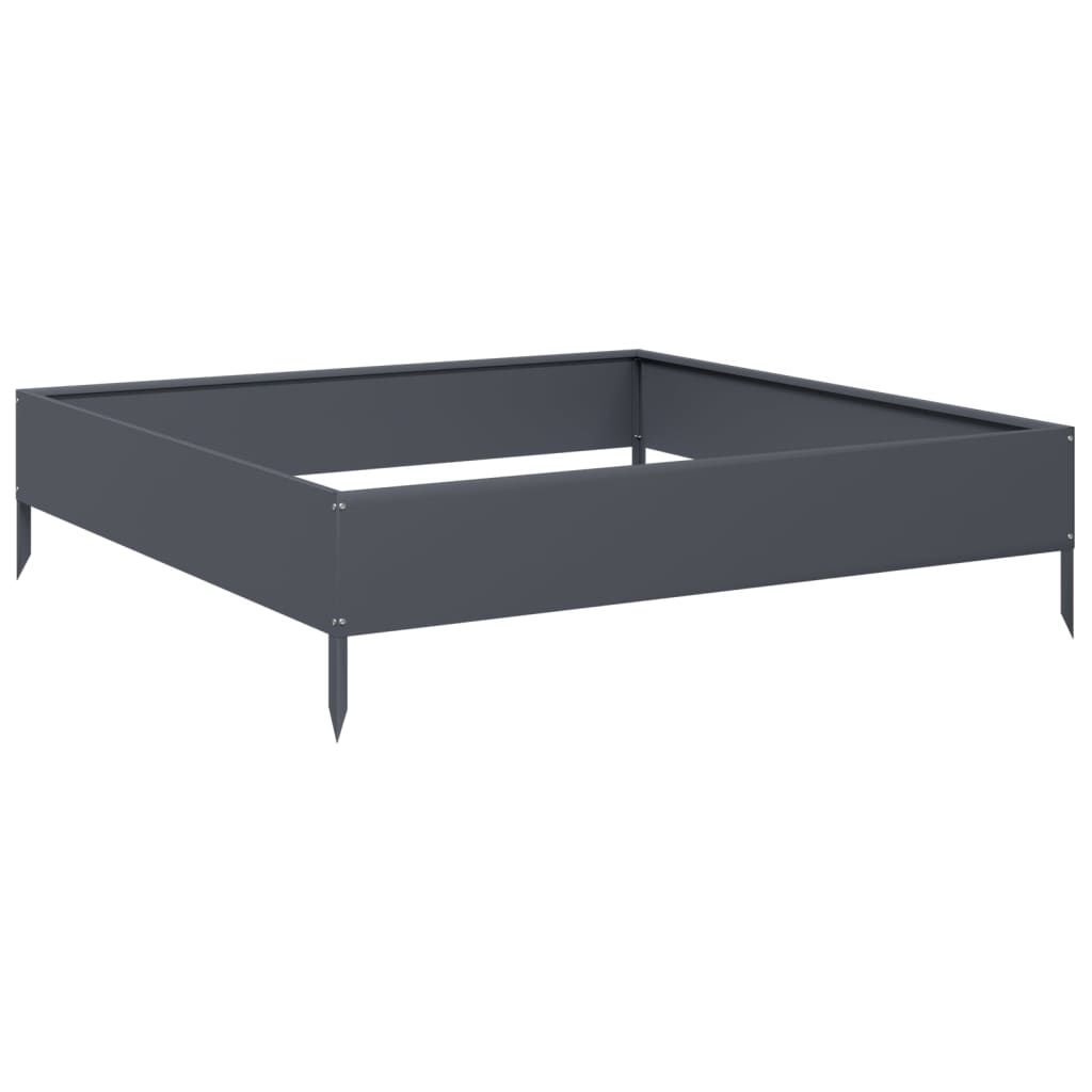 Hochbeet Anthrazit 100X100X26 Cm Stahl