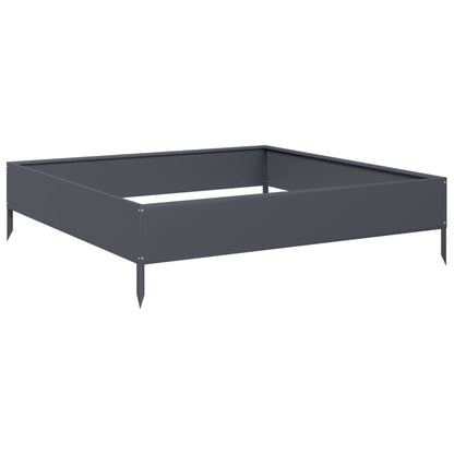 Hochbeet Anthrazit 100X100X26 Cm Stahl