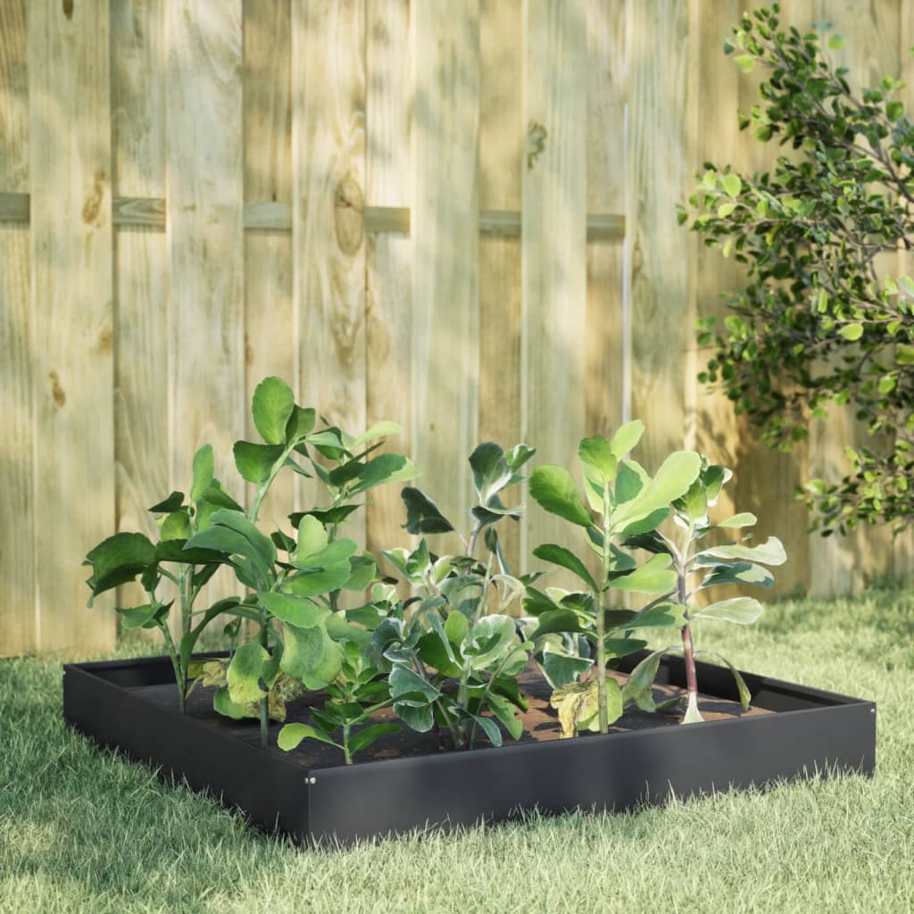Hochbeet Anthrazit 100X100X26 Cm Stahl