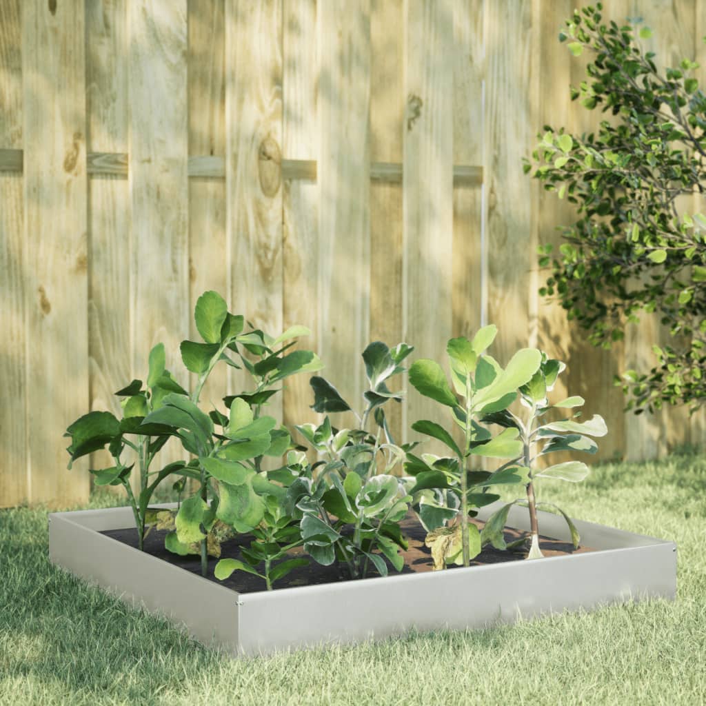 Hochbeet 100X100X26 Cm Edelstahl