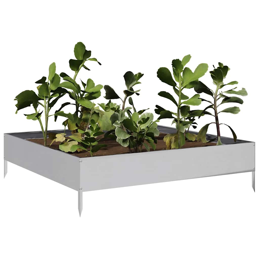 Hochbeet 100X100X26 Cm Verzinkter Stahl