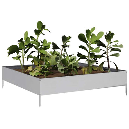 Hochbeet 100X100X26 Cm Verzinkter Stahl
