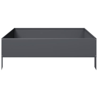 Hochbeet Anthrazit 100X100X33,5 Cm Stahl