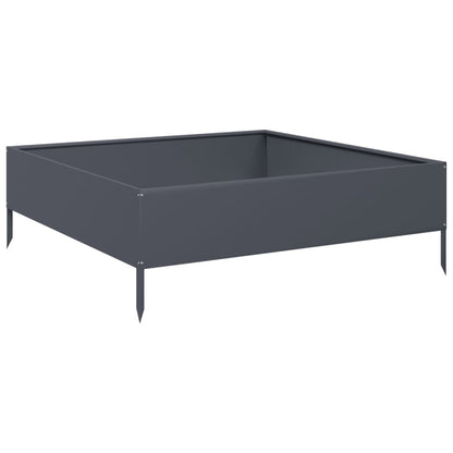 Hochbeet Anthrazit 100X100X33,5 Cm Stahl