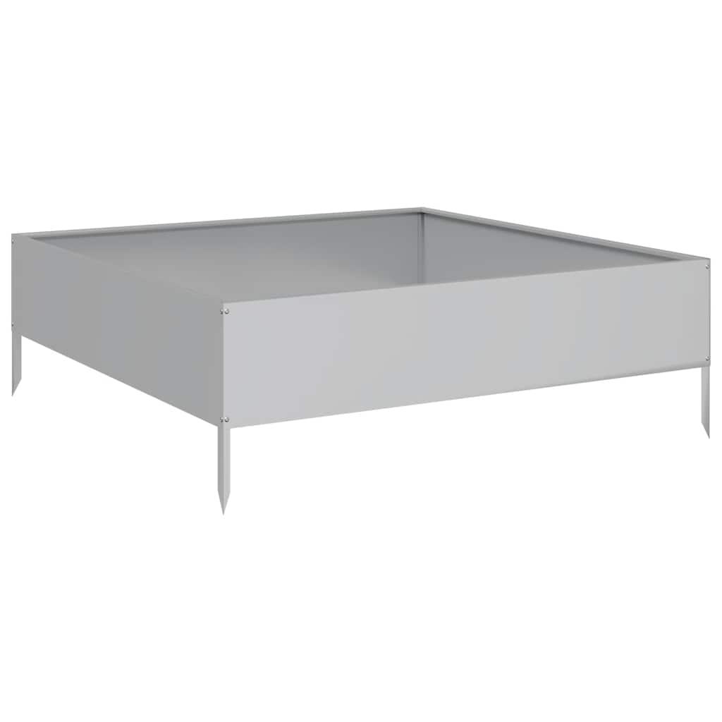Hochbeet 100X100X33,5 Cm Verzinkter Stahl