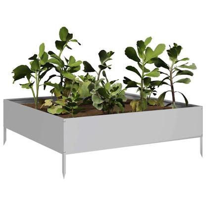 Hochbeet 100X100X33,5 Cm Verzinkter Stahl