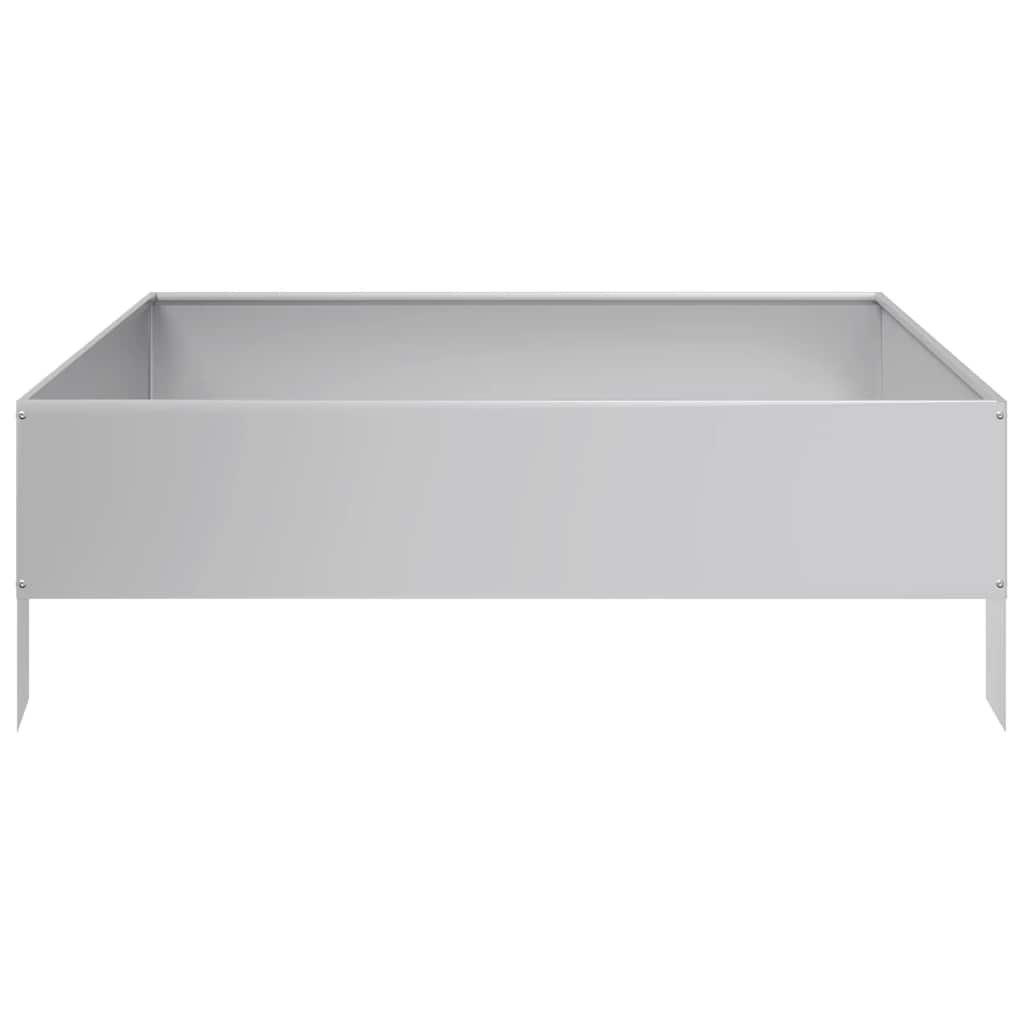 Hochbeet 100X100X33,5 Cm Verzinkter Stahl