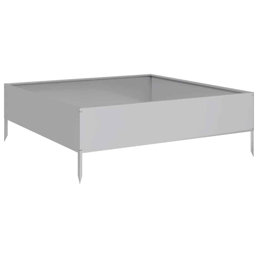 Hochbeet 100X100X33,5 Cm Verzinkter Stahl