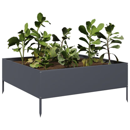 Hochbeet Anthrazit 100X100X41 Cm Stahl