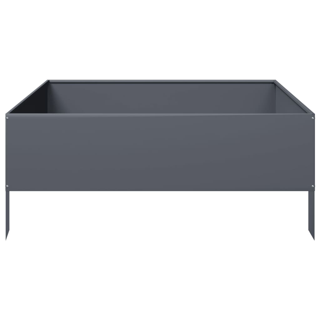 Hochbeet Anthrazit 100X100X41 Cm Stahl