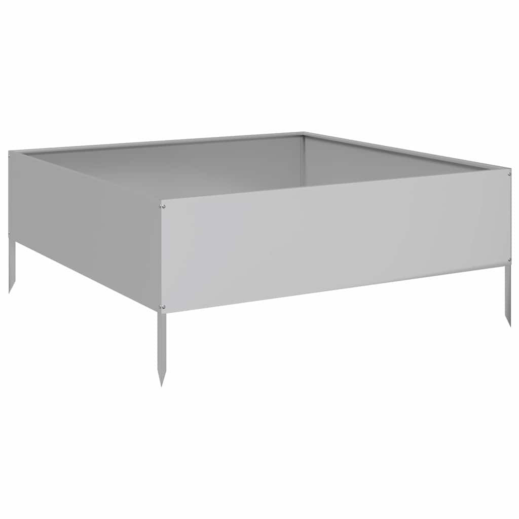 Hochbeet 100X100X41 Cm Verzinkter Stahl