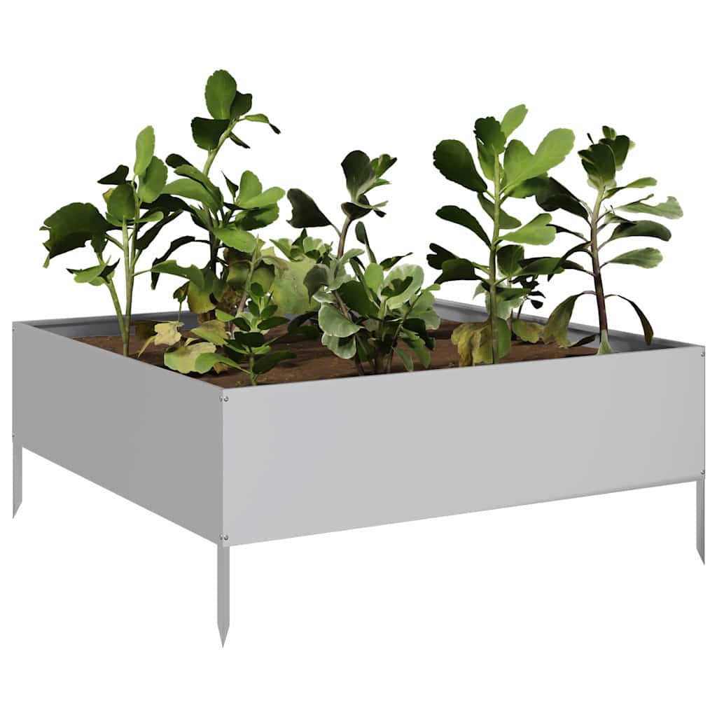 Hochbeet 100X100X41 Cm Verzinkter Stahl