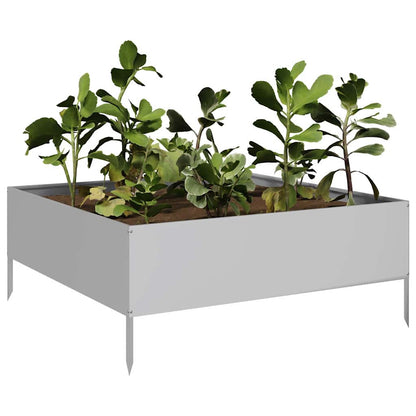 Hochbeet 100X100X41 Cm Verzinkter Stahl