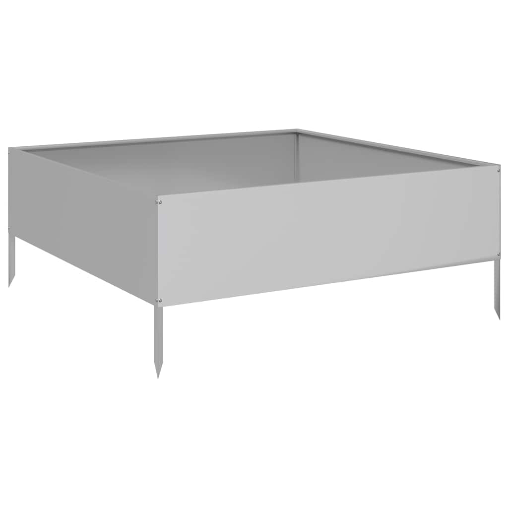 Hochbeet 100X100X41 Cm Verzinkter Stahl