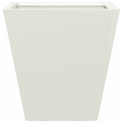 Pflanzkübel 2 Stk. Weiß 30X30X30 Stahl
