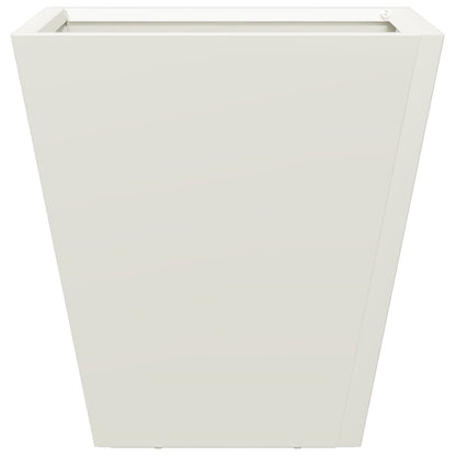 Pflanzkübel 2 Stk. Weiß 30X30X30 Stahl