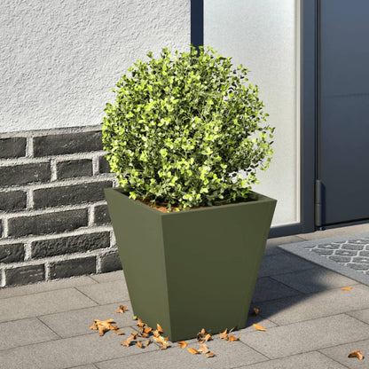 Pflanzkübel Olivgrün 30X30X30 Stahl