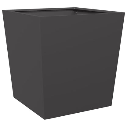 Pflanzkübel Schwarz 50X50X50 Cm Stahl
