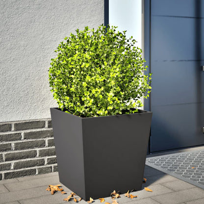 Pflanzkübel Schwarz 50X50X50 Cm Stahl