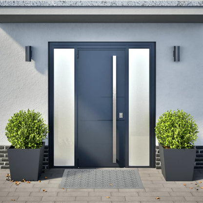 Pflanzkübel 2 Stk. Anthrazit 50X50X50 Stahl