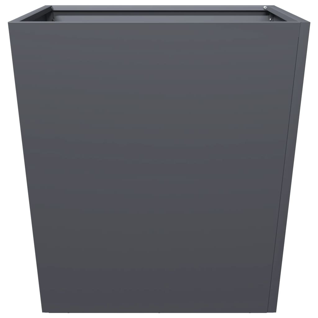 Pflanzkübel 2 Stk. Anthrazit 50X50X50 Stahl
