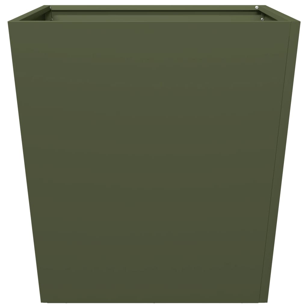 Pflanzkübel Olivgrün 50X50X50 Stahl