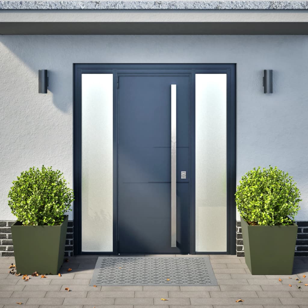 Pflanzkübel 2 Stk. Olivgrün 50X50X50 Stahl