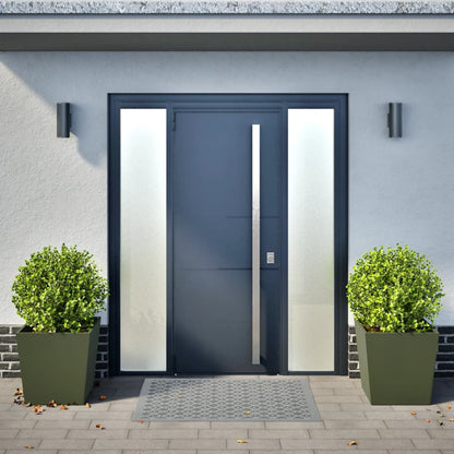 Pflanzkübel 2 Stk. Olivgrün 50X50X50 Stahl