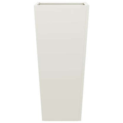 Pflanzkübel 2 Stk. Weiß 35X35X75 Cm Stahl
