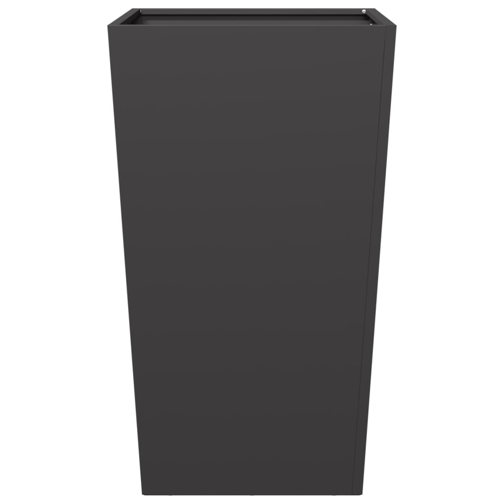 Pflanzkübel Schwarz 45X45X75 Cm Stahl
