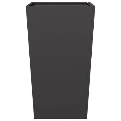 Pflanzkübel 2 Stk. Schwarz 45X45X75 Cm Stahl