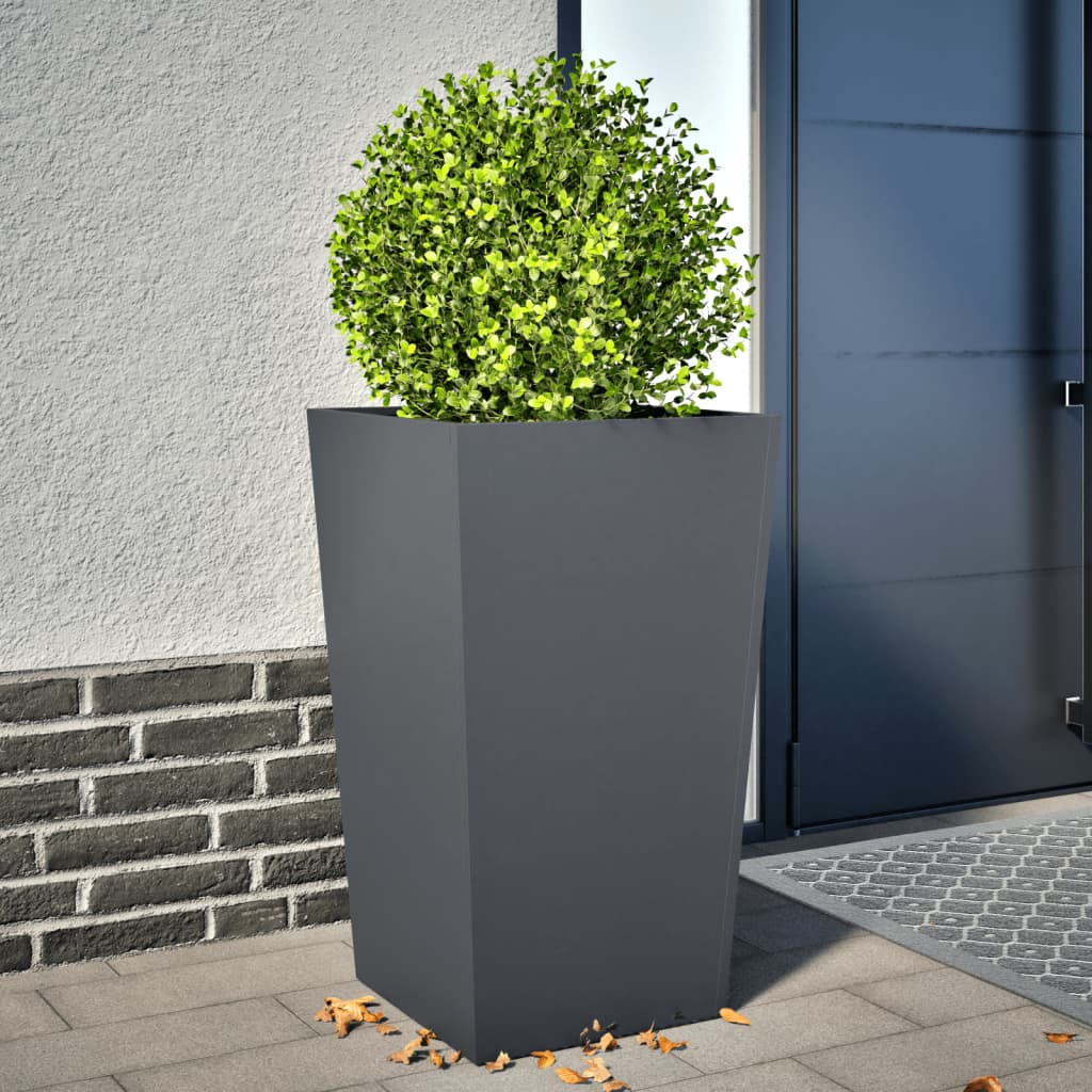 Pflanzkübel Anthrazit 45X45X75 Cm Stahl