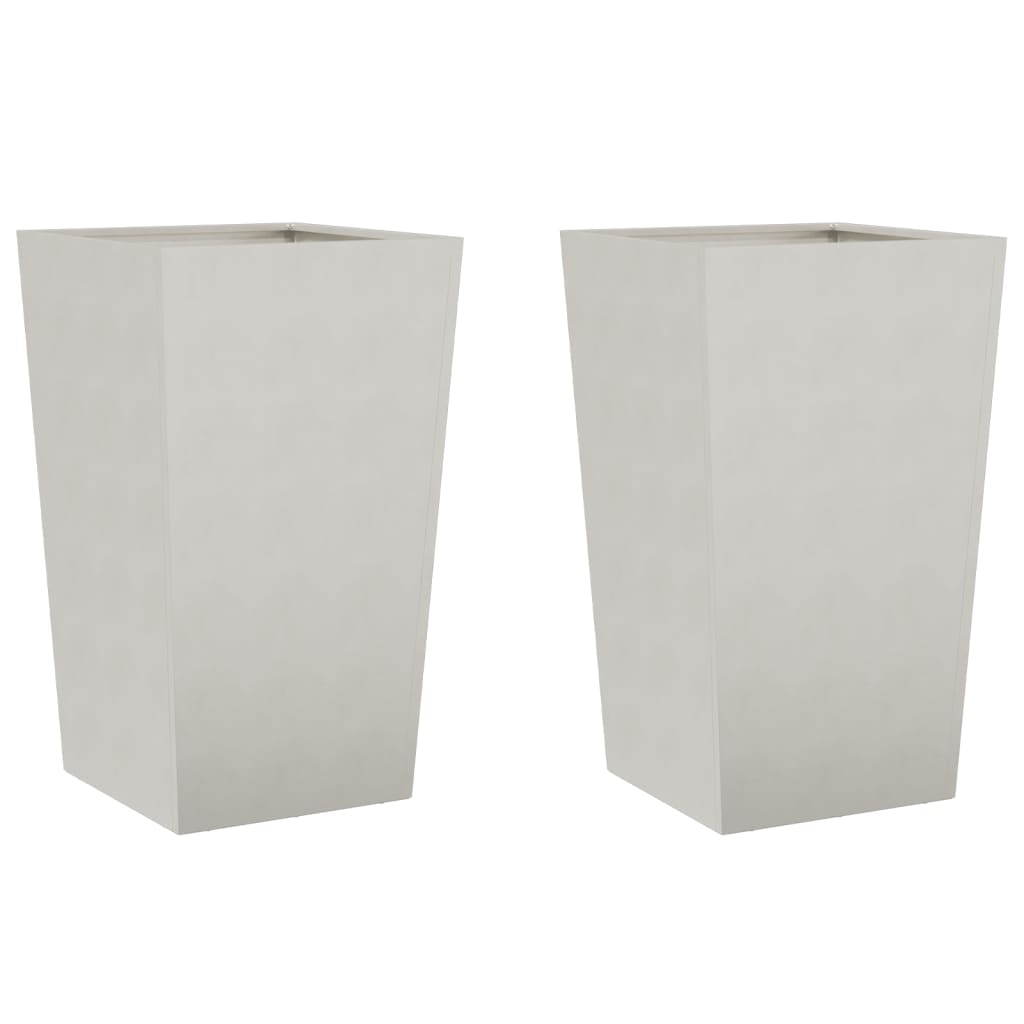 Pflanzkübel 2 Stk. 45X45X75 Cm Edelstahl