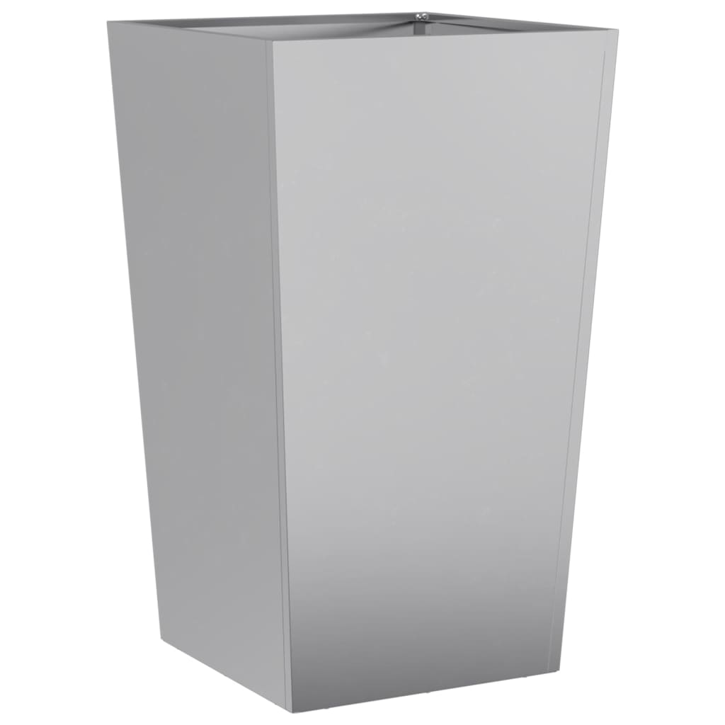 Pflanzkübel 2 Stk. 45X45X75 Cm Verzinkter Stahl