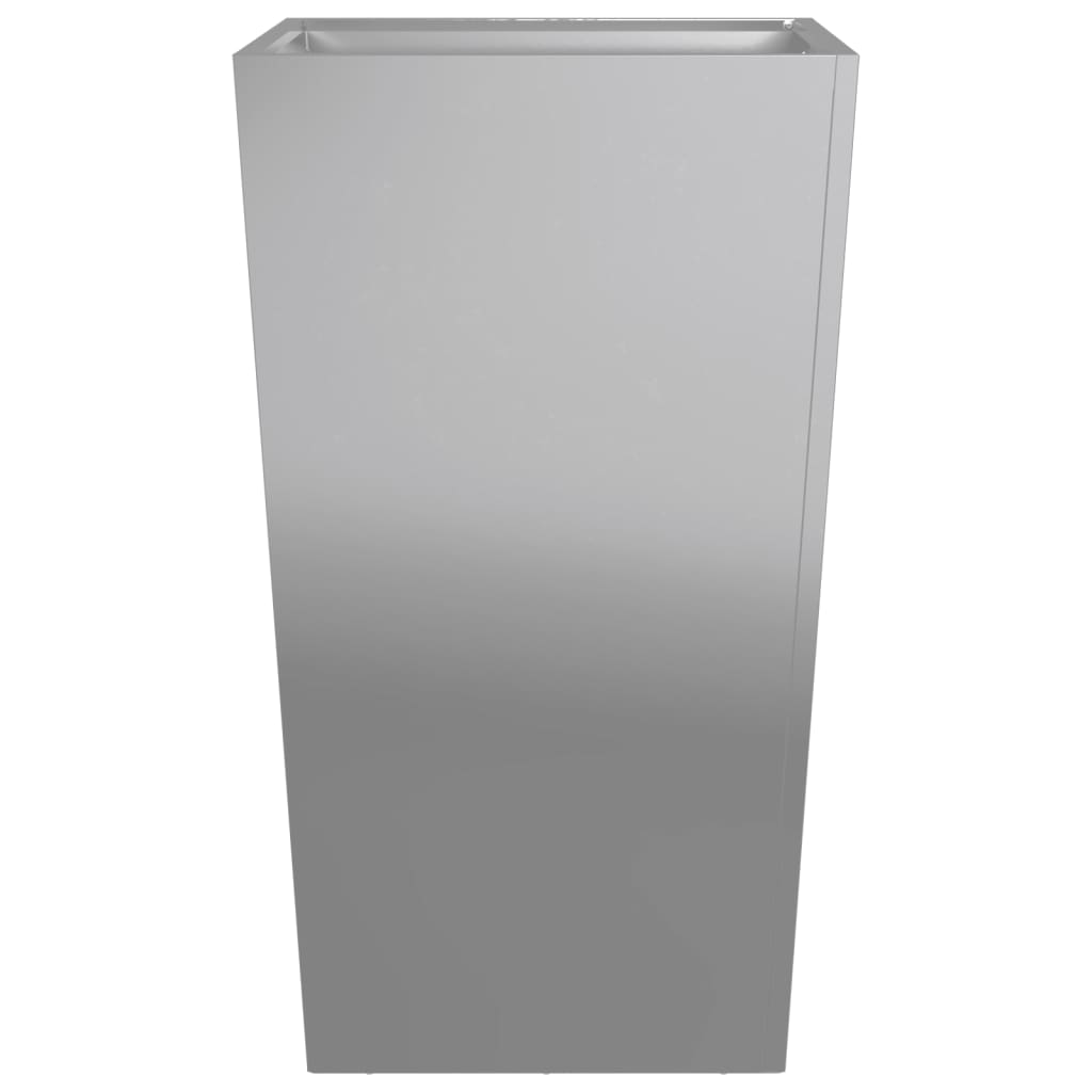 Pflanzkübel 2 Stk. 45X45X75 Cm Verzinkter Stahl