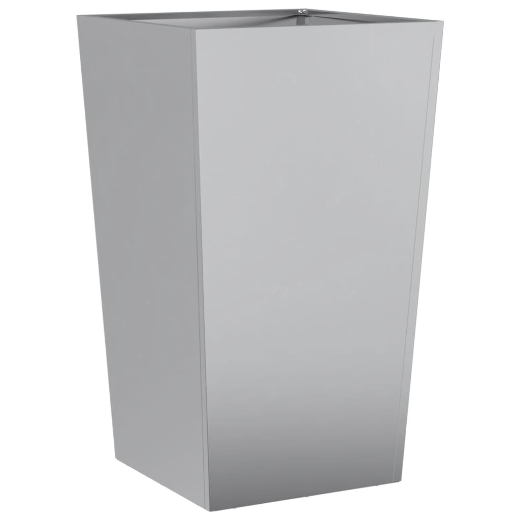 Pflanzkübel 2 Stk. 45X45X75 Cm Verzinkter Stahl