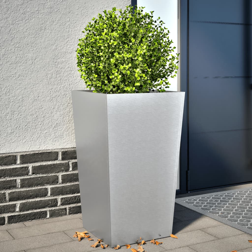 Pflanzkübel 2 Stk. 45X45X75 Cm Verzinkter Stahl