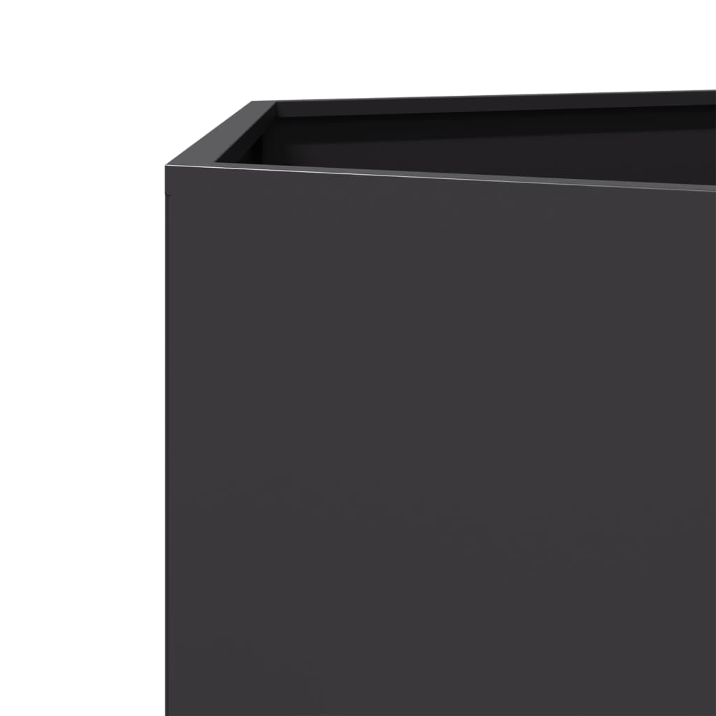 Pflanzkübel Schwarz Sechseckig 69X60X45 Stahl