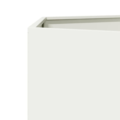 Pflanzkübel Weiß Sechseckig 69X60X45 Stahl