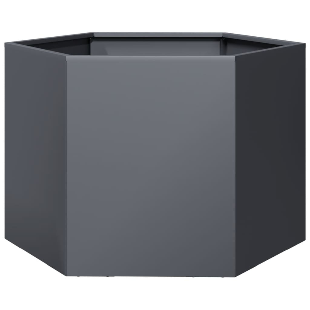 Pflanzkübel Anthrazit Sechseckig 69X60X45 Stahl