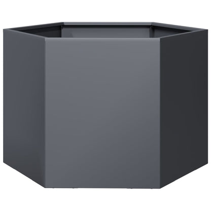 Pflanzkübel Anthrazit Sechseckig 69X60X45 Stahl