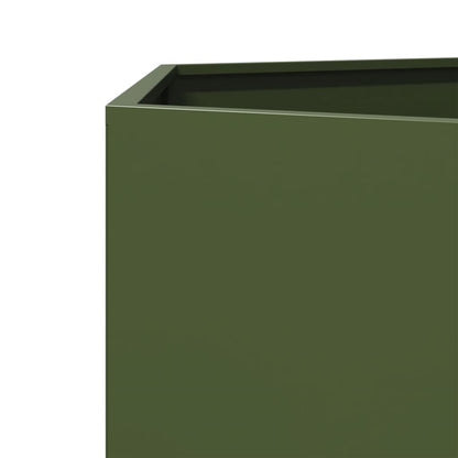 Pflanzkübel Olivgrün Sechseckig 104X90X45 Stahl
