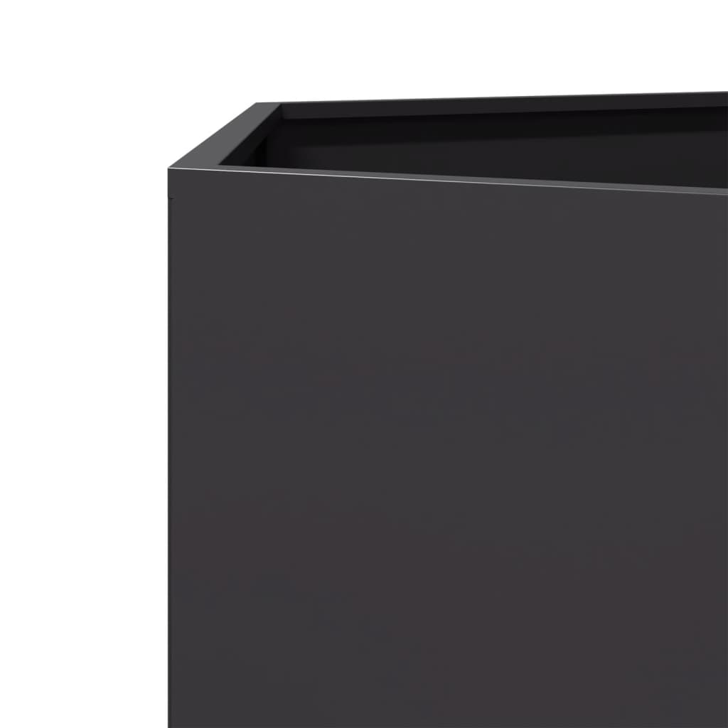 Pflanzkübel Schwarz Sechseckig 138X120X45 Stahl