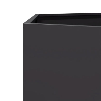 Pflanzkübel Schwarz Sechseckig 138X120X45 Stahl