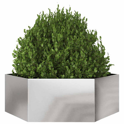 Pflanzkübel Sechseckig 138X120X45 Edelstahl