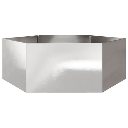 Pflanzkübel Sechseckig 138X120X45 Edelstahl