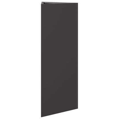 Pflanzkübel 2 Stk. Schwarz Dreieckig 30X26X75 Cm Stahl