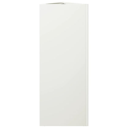 Pflanzkübel Weiß Dreieckig 30X26X75 Cm Stahl